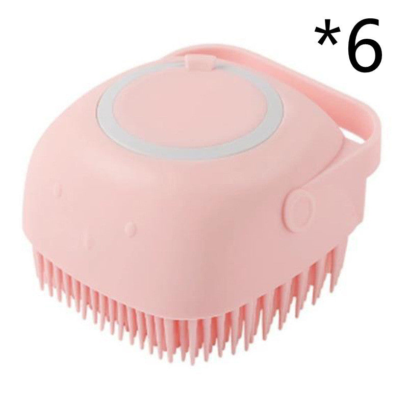 2-in-1 Pet Bathing Glove - Soft Silicone Scrubber & Shampoo Comb for Cats & Dogs