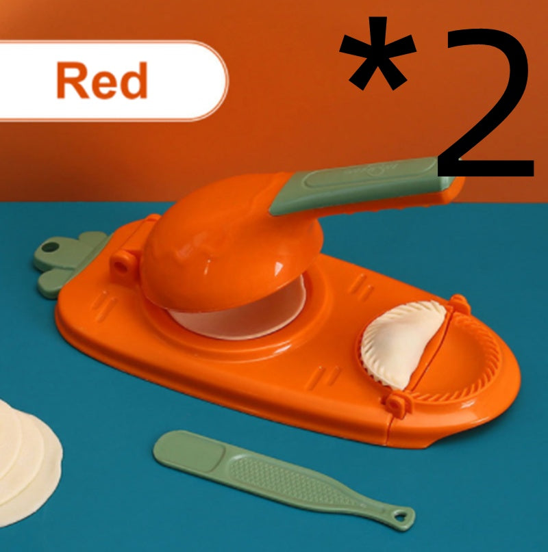 2-in-1 Dumpling Maker Tool - Dough Press & Wrapper Mould Set for Easy Cooking