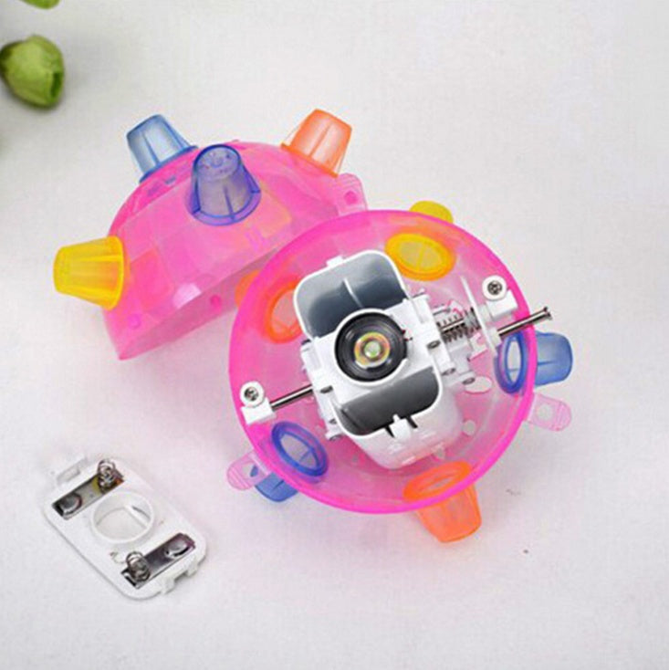 Jumping & Dancing Light-Up Ball Toy - Interactive Fun for Pets & Kids