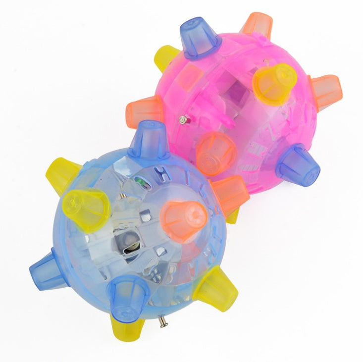 Jumping & Dancing Light-Up Ball Toy - Interactive Fun for Pets & Kids