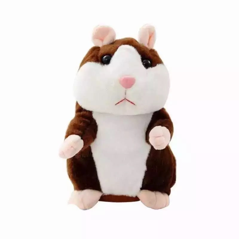 Talking Hamster Plush Toy - Repeats What You Say in a Funny Voice