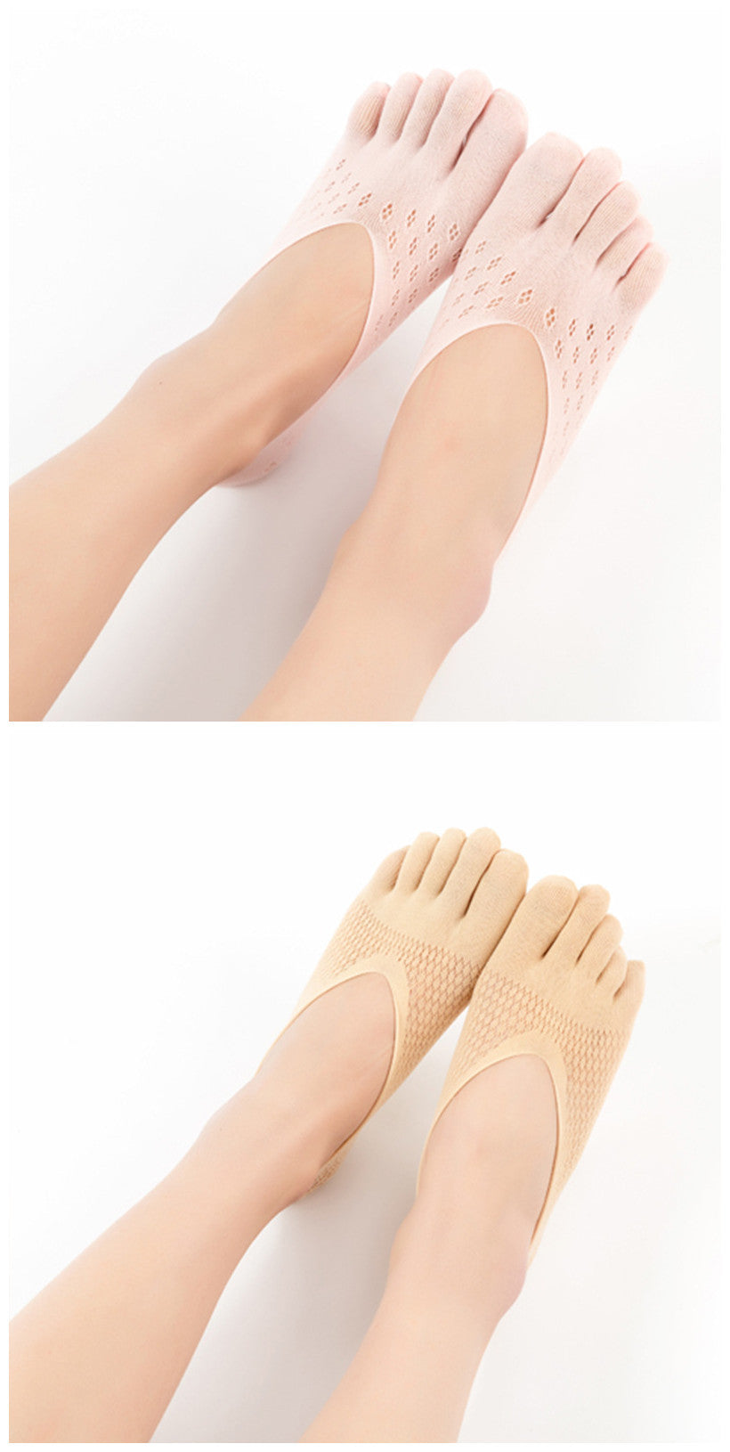 Breathable Toe Socks for Women - Breathable, Anti-Slip & Comfortable Fit