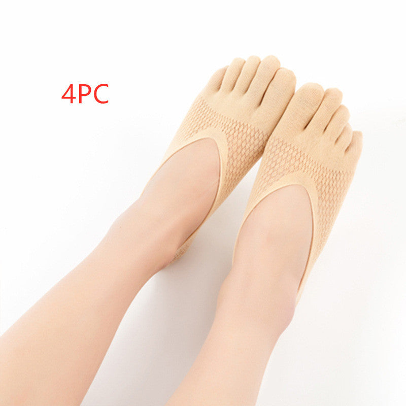 Breathable Toe Socks for Women - Breathable, Anti-Slip & Comfortable Fit