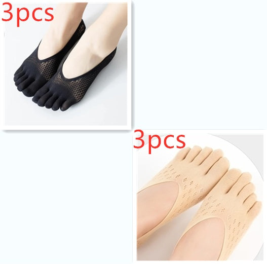 Breathable Toe Socks for Women - Breathable, Anti-Slip & Comfortable Fit