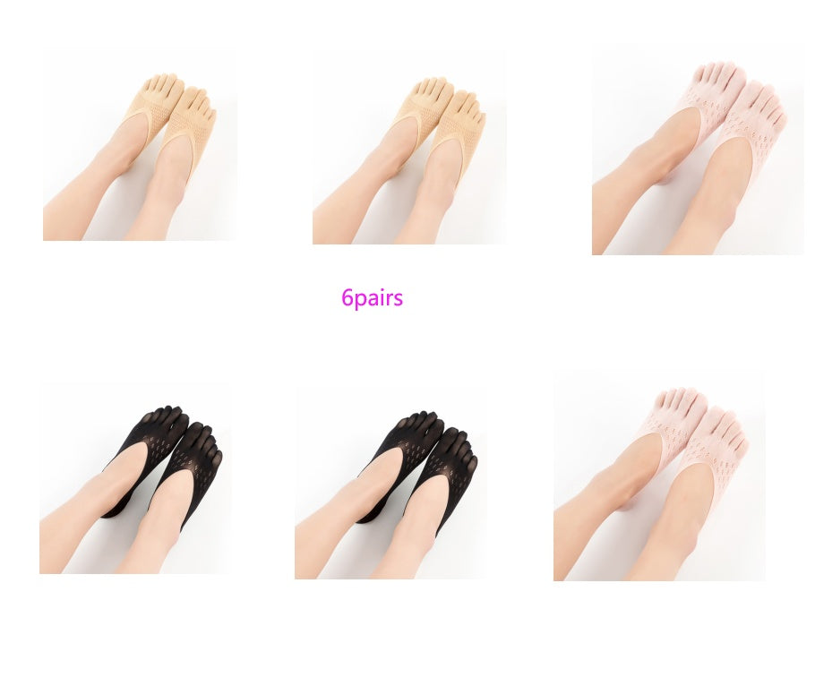 Breathable Toe Socks for Women - Breathable, Anti-Slip & Comfortable Fit