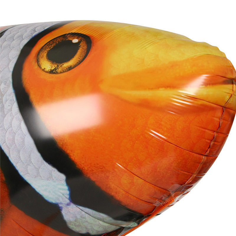 Air Swimming Fish Balloon Toy - RC Inflatable Shark/Clown Fish with Infrared Control