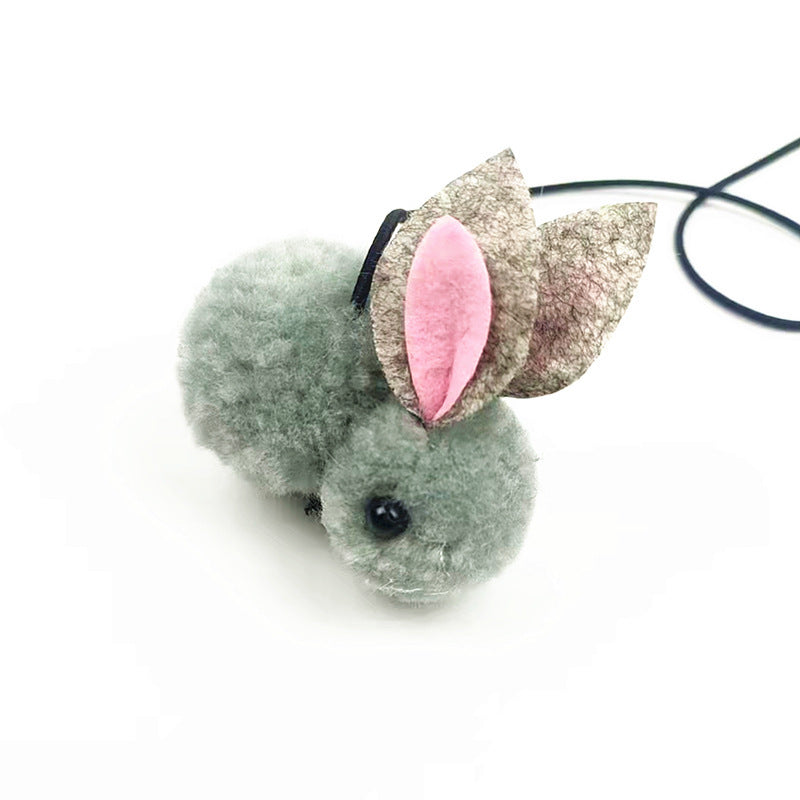Door Hanging Bouncing Cat Toy - Interactive Elastic Teaser for Indoor Play