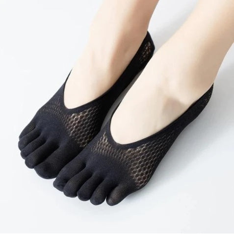 Breathable Toe Socks for Women - Breathable, Anti-Slip & Comfortable Fit