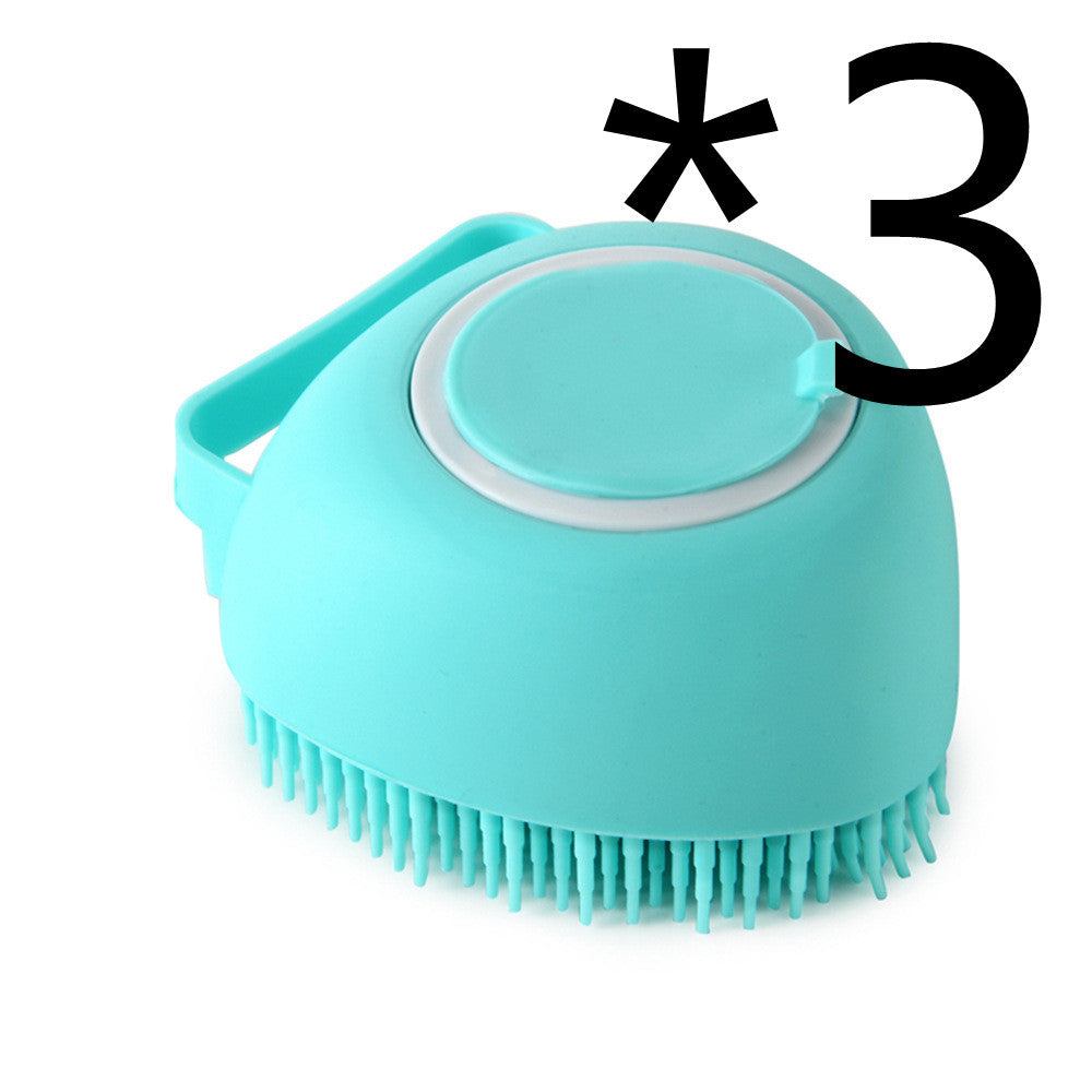 2-in-1 Pet Bathing Glove - Soft Silicone Scrubber & Shampoo Comb for Cats & Dogs