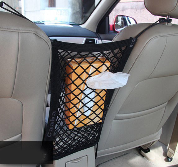 Universal Car Seat Mesh Barrier - Pet Safety Net & Storage Organizer for Travel