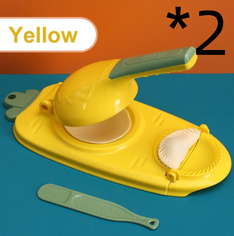 2-in-1 Dumpling Maker Tool - Dough Press & Wrapper Mould Set for Easy Cooking