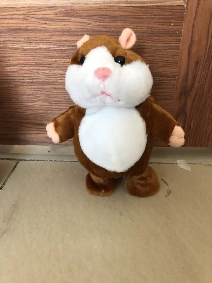 Talking Hamster Plush Toy - Repeats What You Say in a Funny Voice