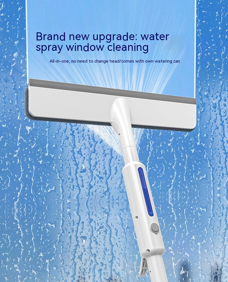 Multifunctional Spray Glass Wiper - Household Window Cleaning Tool with Built-in Water Sprayer