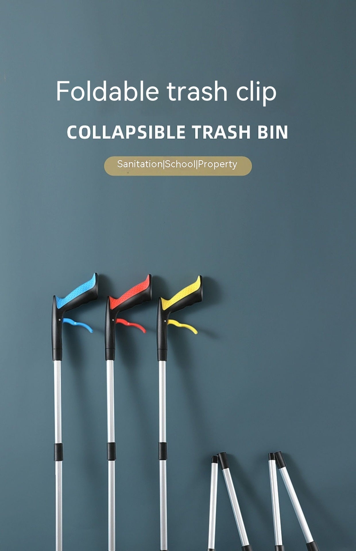 360° Swivel Foldable Grabber Tool - Long Reach Trash Picker & Sewer Claw