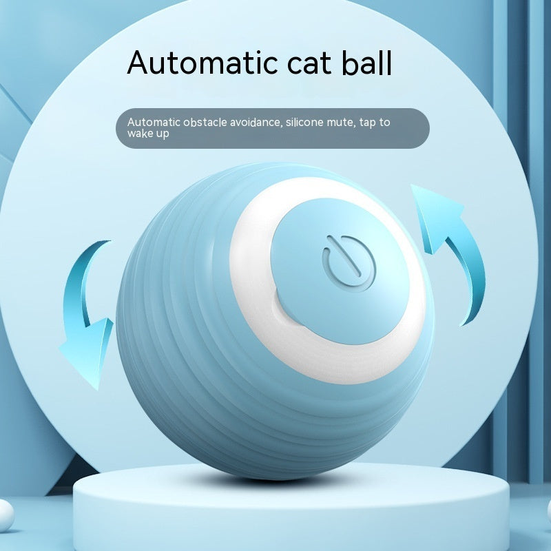 Smart Bouncing Cat Toy Ball – Automatic Rolling for Indoor Kittens