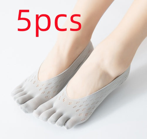 Breathable Toe Socks for Women - Breathable, Anti-Slip & Comfortable Fit