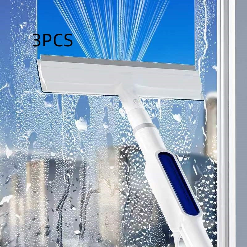 Multifunctional Spray Glass Wiper - Household Window Cleaning Tool with Built-in Water Sprayer