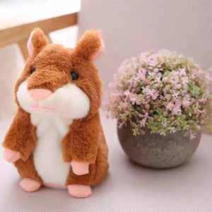 Talking Hamster Plush Toy - Repeats What You Say in a Funny Voice