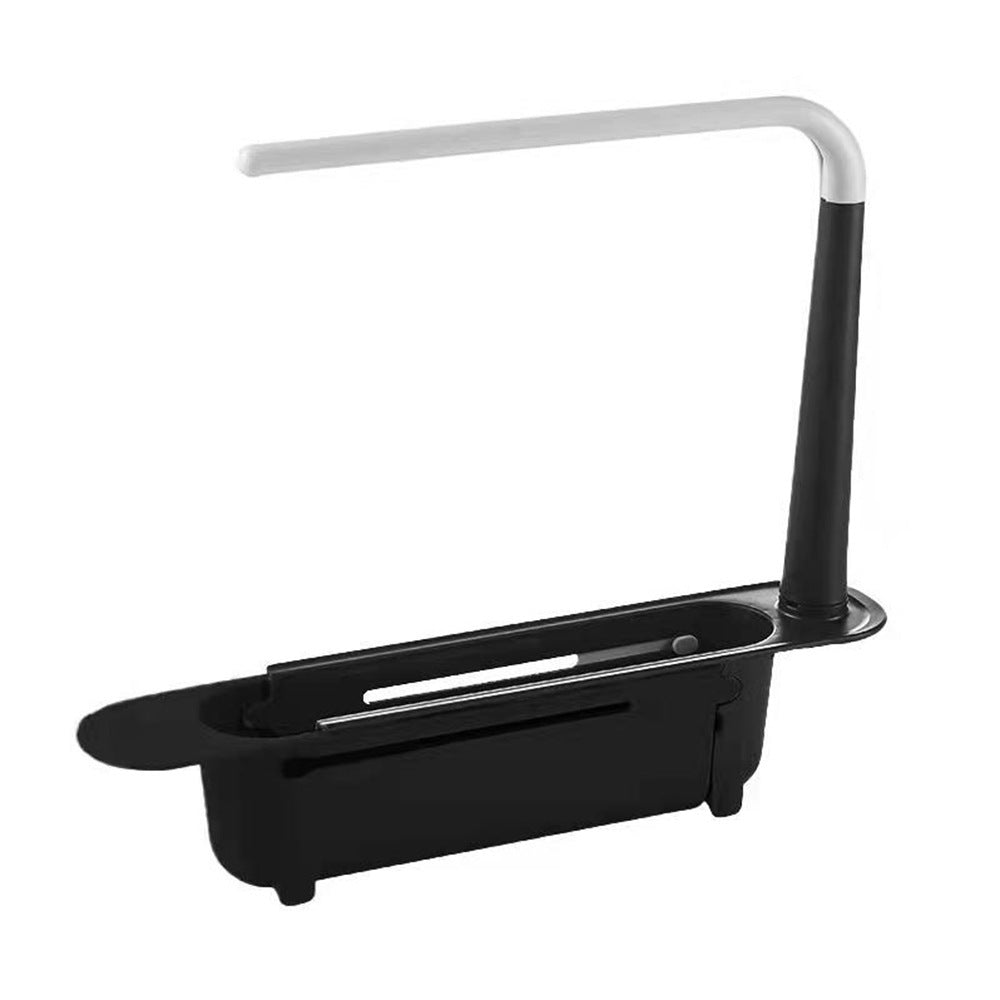 Expandable Kitchen Sink Shelf - Adjustable Kitchen Organizer Shelf for Sponge, Soap & Rags