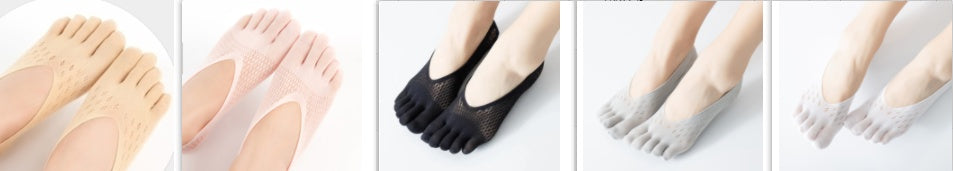 Breathable Toe Socks for Women - Breathable, Anti-Slip & Comfortable Fit