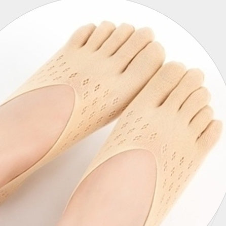 Breathable Toe Socks for Women - Breathable, Anti-Slip & Comfortable Fit