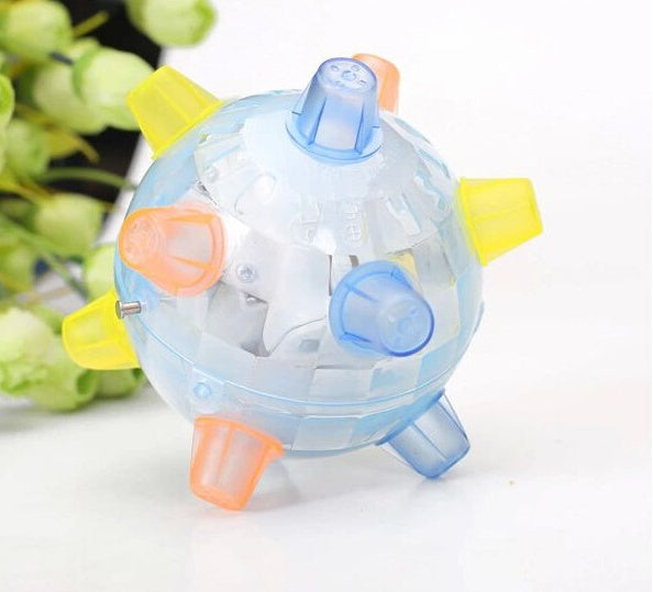 Jumping & Dancing Light-Up Ball Toy - Interactive Fun for Pets & Kids