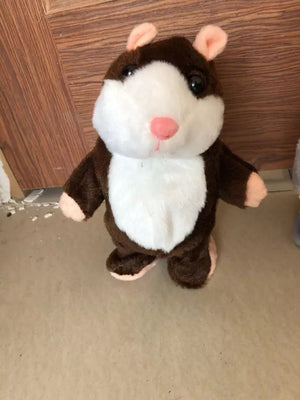Talking Hamster Plush Toy - Repeats What You Say in a Funny Voice