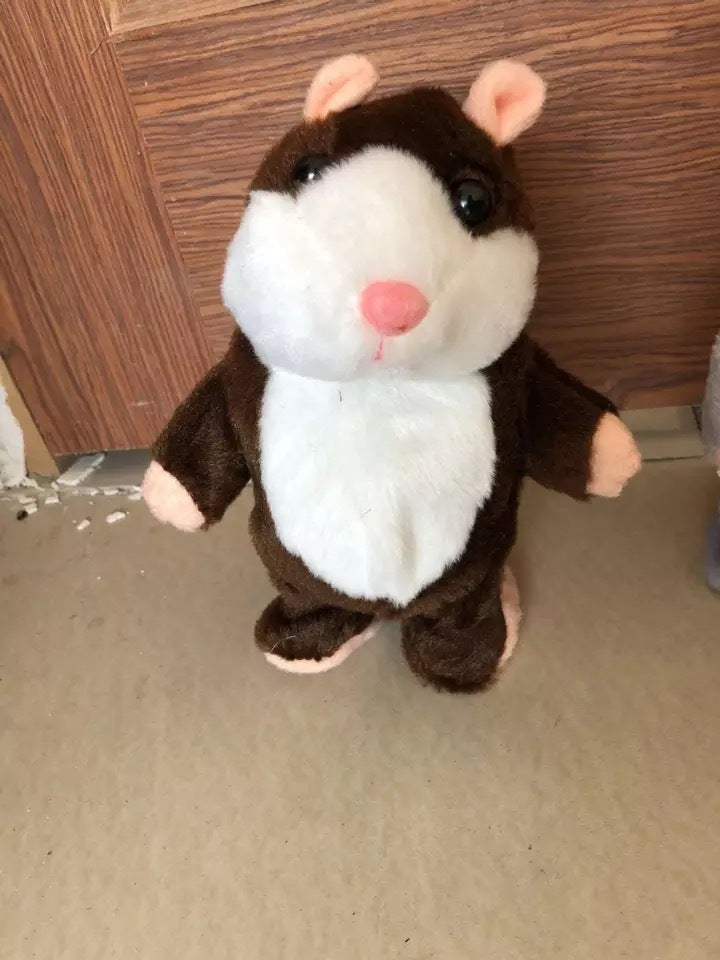 Talking Hamster Plush Toy - Repeats What You Say in a Funny Voice