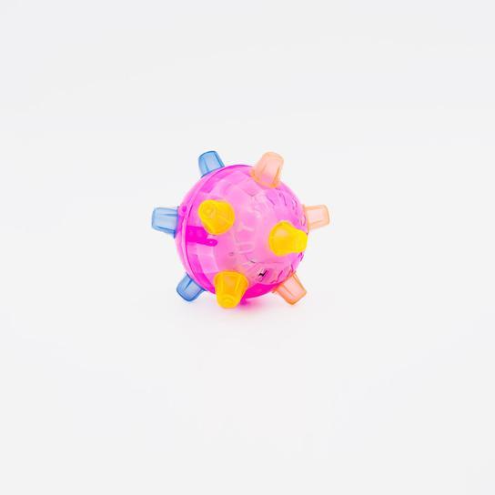 Jumping & Dancing Light-Up Ball Toy - Interactive Fun for Pets & Kids