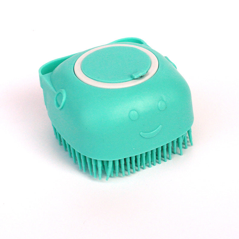 2-in-1 Pet Bathing Glove - Soft Silicone Scrubber & Shampoo Comb for Cats & Dogs