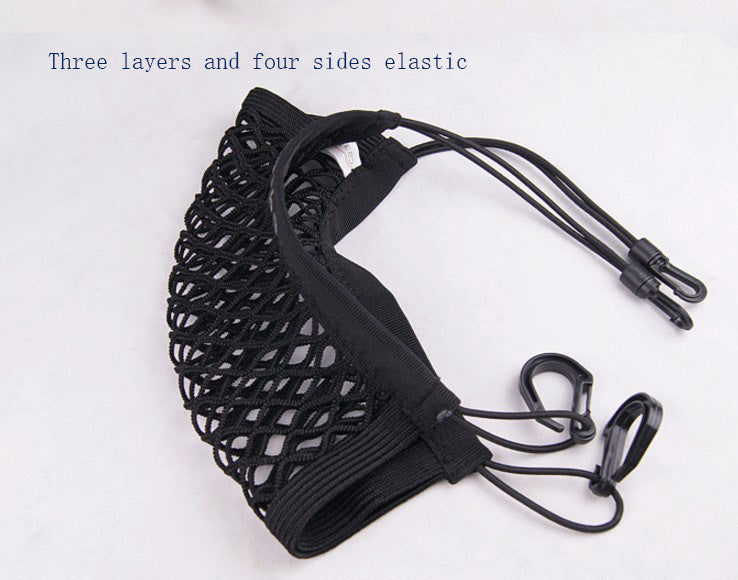 Universal Car Seat Mesh Barrier - Pet Safety Net & Storage Organizer for Travel