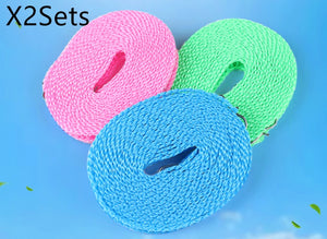Heavy-Duty Anti-Slip Clothesline - Windproof Rope for Quilts, Towels & Laundry