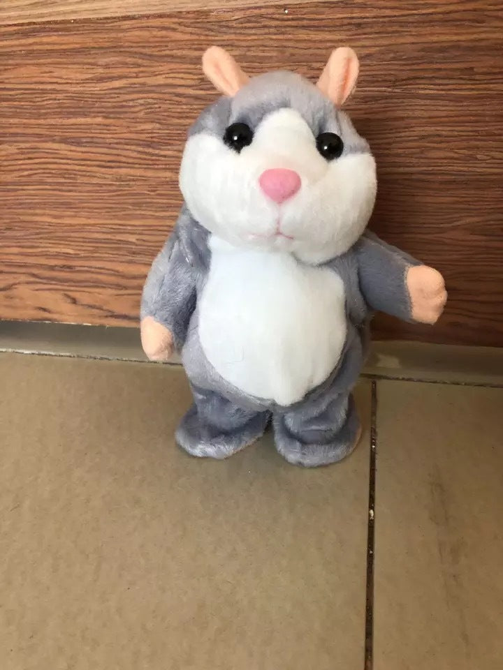 Talking Hamster Plush Toy - Repeats What You Say in a Funny Voice