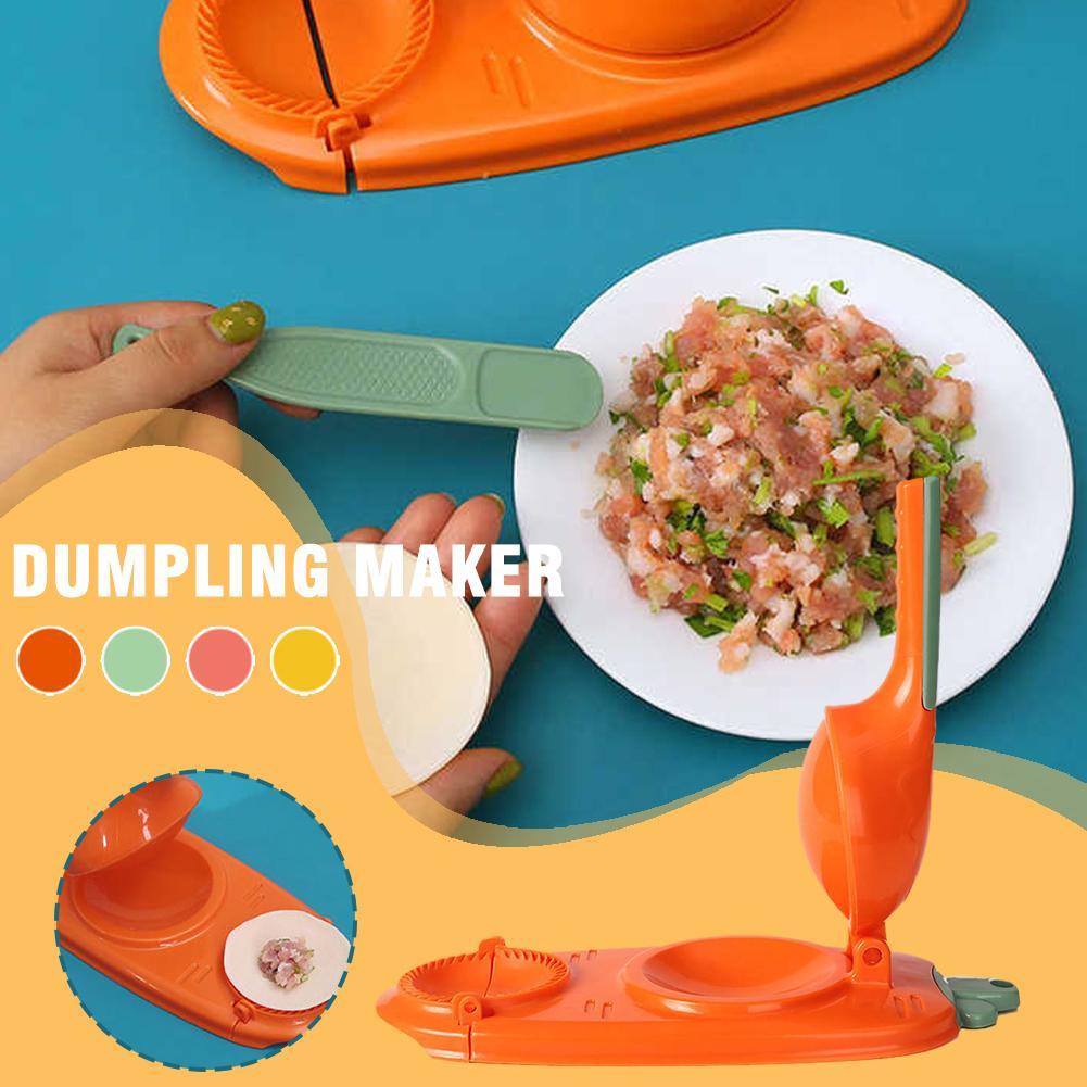 2-in-1 Dumpling Maker Tool - Dough Press & Wrapper Mould Set for Easy Cooking