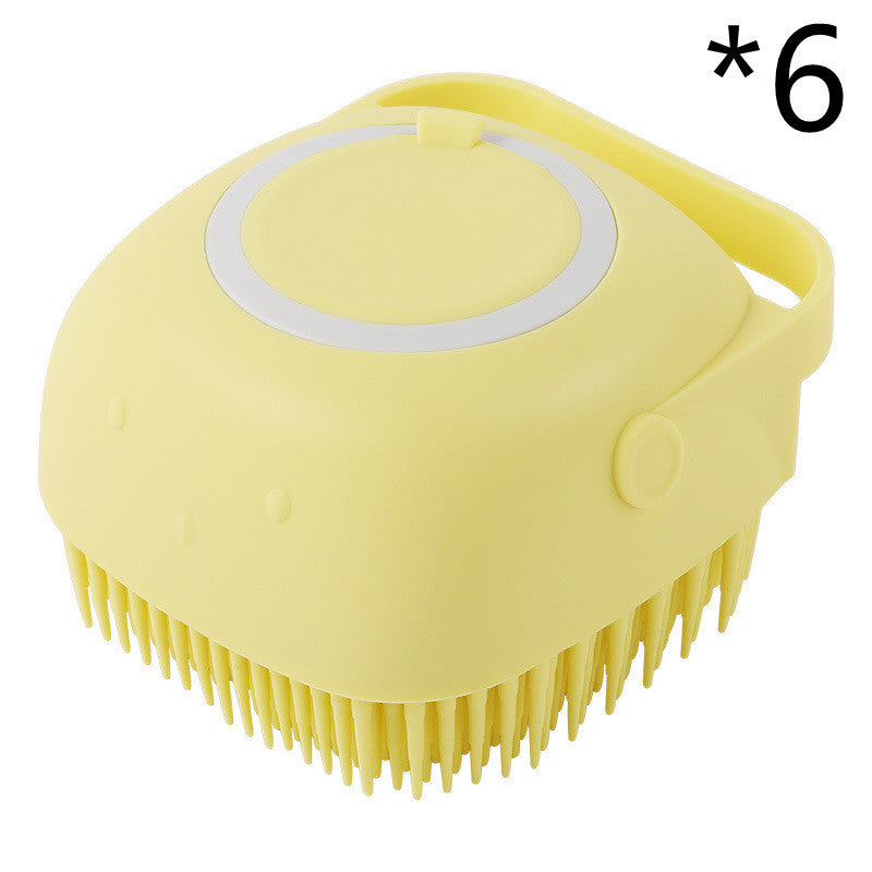 2-in-1 Pet Bathing Glove - Soft Silicone Scrubber & Shampoo Comb for Cats & Dogs