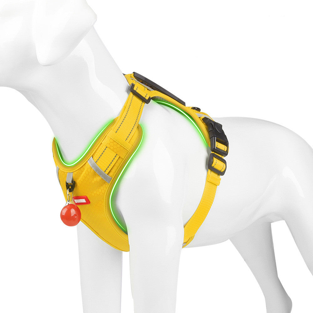 Reflective No-Pull Dog Harness - Adjustable Pet Chest Strap for Walking & Training