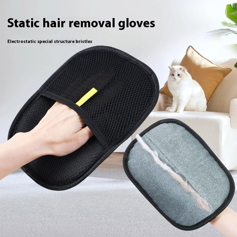 Pet Hair Removal Gloves - Static Cleaning Gloves for Cats & Dogs