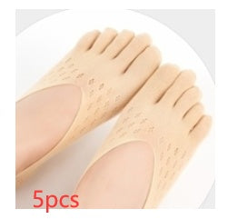 Breathable Toe Socks for Women - Breathable, Anti-Slip & Comfortable Fit