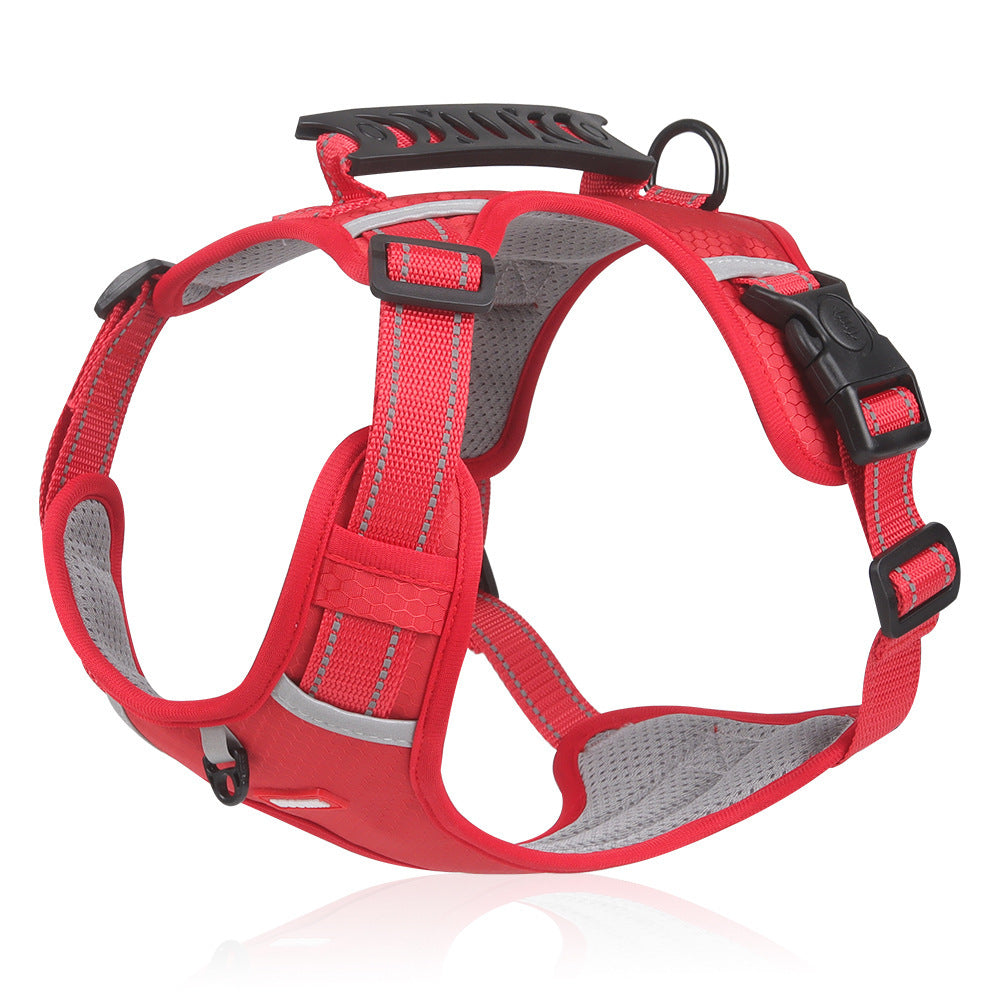 Reflective No-Pull Dog Harness - Adjustable Pet Chest Strap for Walking & Training