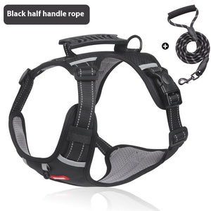 Reflective No-Pull Dog Harness - Adjustable Pet Chest Strap for Walking & Training