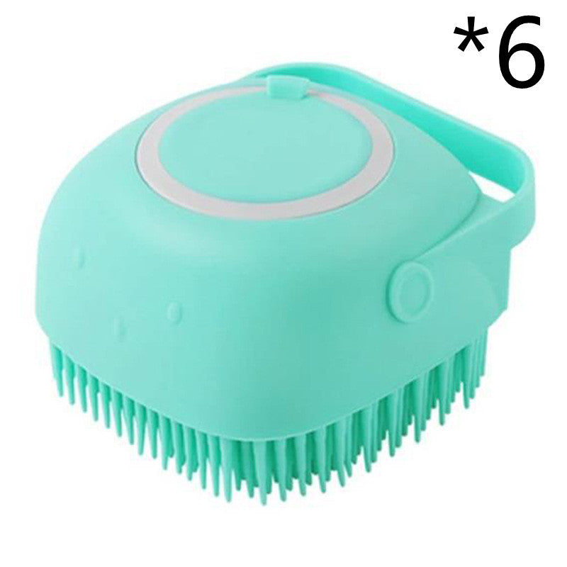 2-in-1 Pet Bathing Glove - Soft Silicone Scrubber & Shampoo Comb for Cats & Dogs