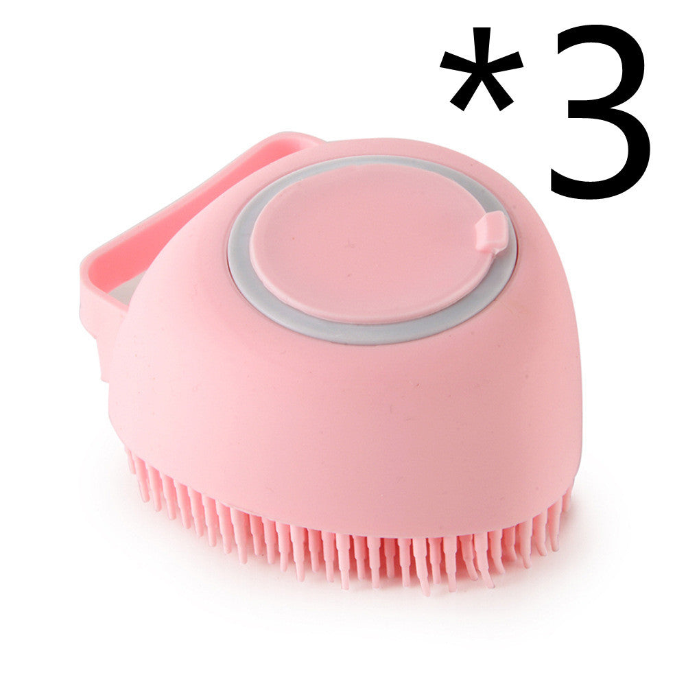 2-in-1 Pet Bathing Glove - Soft Silicone Scrubber & Shampoo Comb for Cats & Dogs