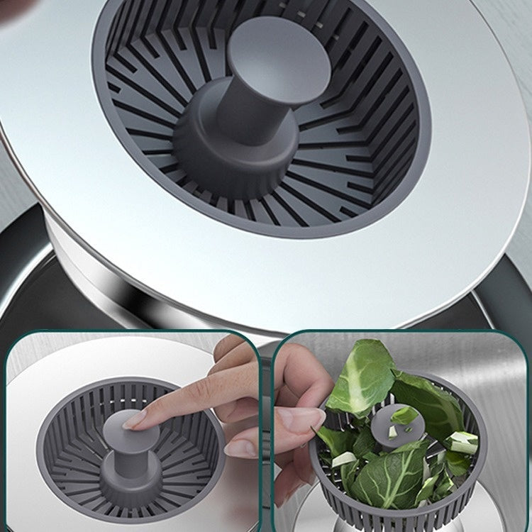 2-in-1 Sink Strainer & Stopper - Easy Press & Quick Drainage
