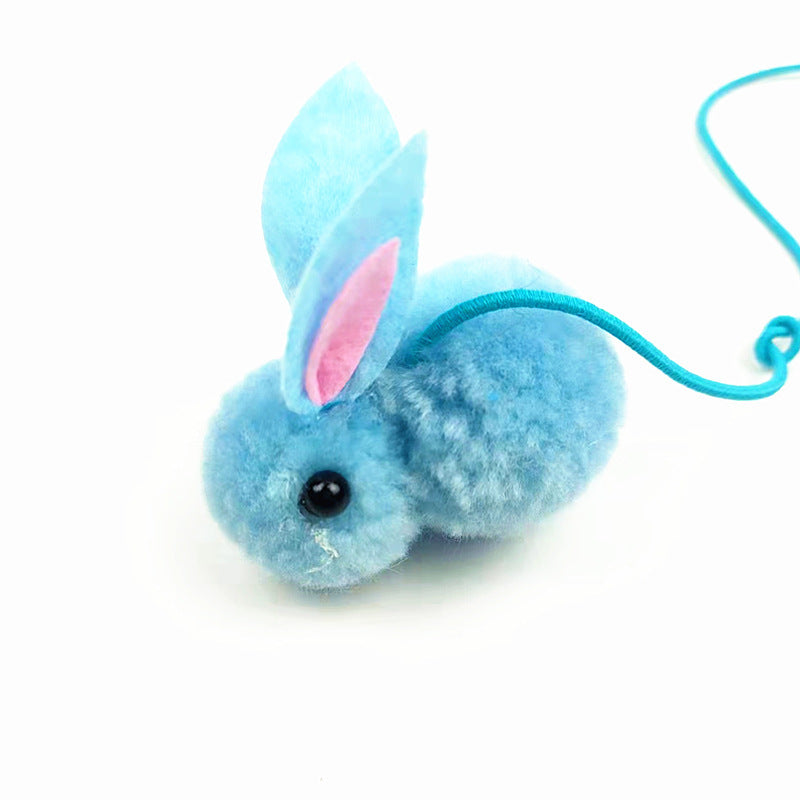 Door Hanging Bouncing Cat Toy - Interactive Elastic Teaser for Indoor Play