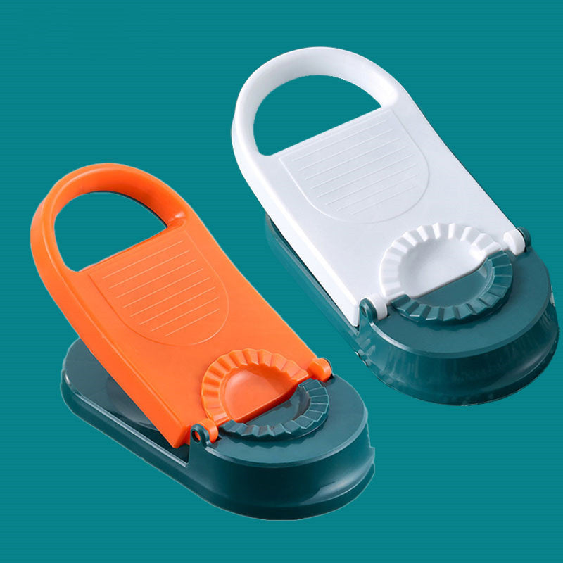 2-in-1 Dumpling Maker Tool - Dough Press & Wrapper Mould Set for Easy Cooking